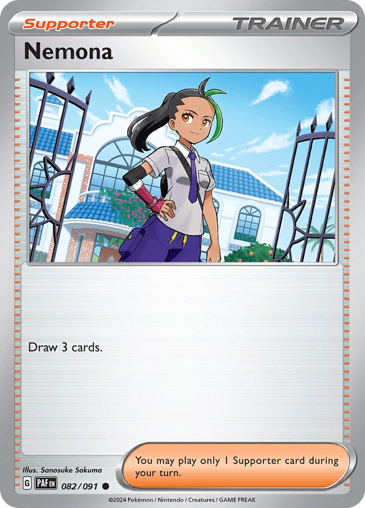 Pokemon Trading Card Game Paldean Fates Common Nemona #82