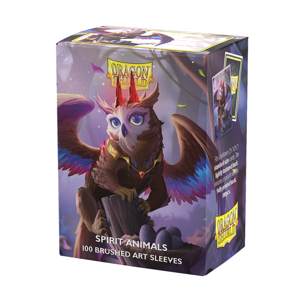 Dragon Shield: Standard 100ct Brushed Art Sleeves - The Dragowlis