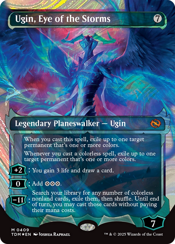 Ugin, Eye of the Storms (Showcase) (Halo Foil) [Tarkir: Dragonstorm]