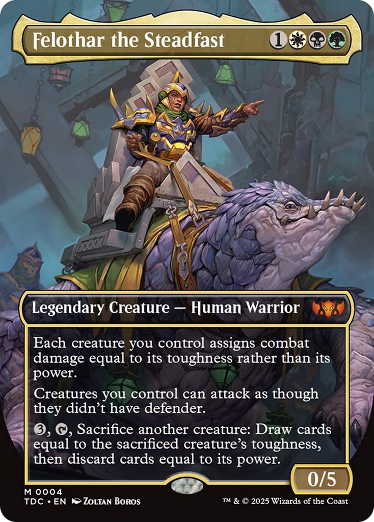 Felothar the Steadfast (Borderless) [Tarkir: Dragonstorm Commander]