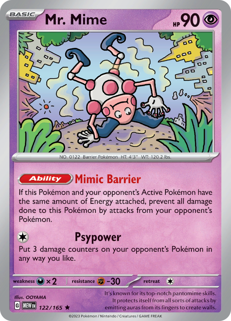 Mr. Mime (122/165) [Scarlet & Violet: 151]