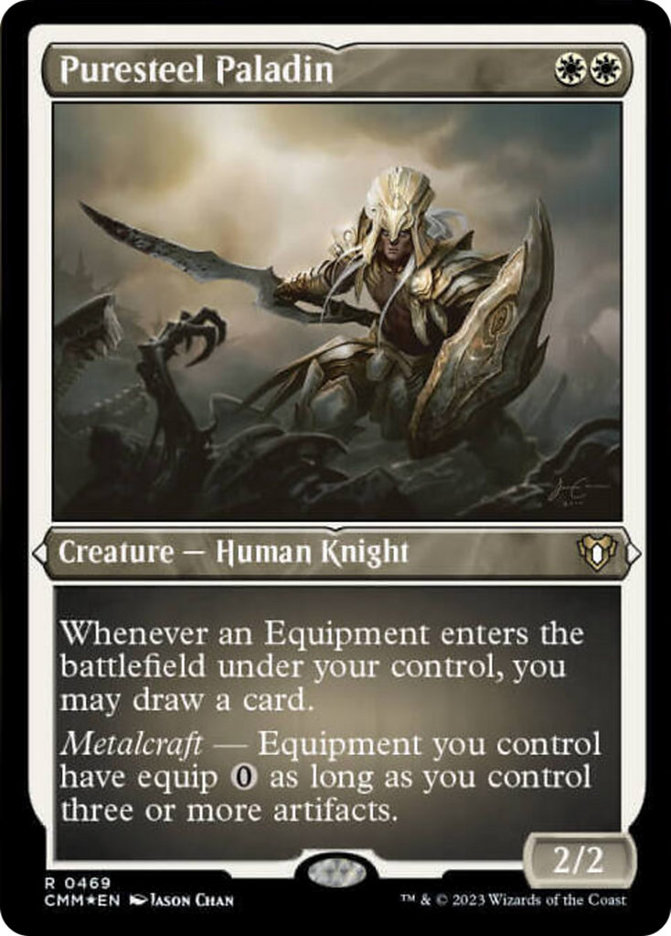 Puresteel Paladin (Foil Etched) [Commander Masters]