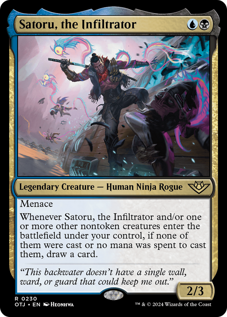 Satoru, the Infiltrator [Outlaws of Thunder Junction]