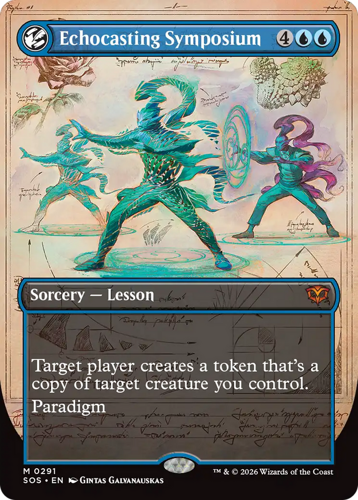 Echocasting Symposium (Borderless) [Secrets of Strixhaven]