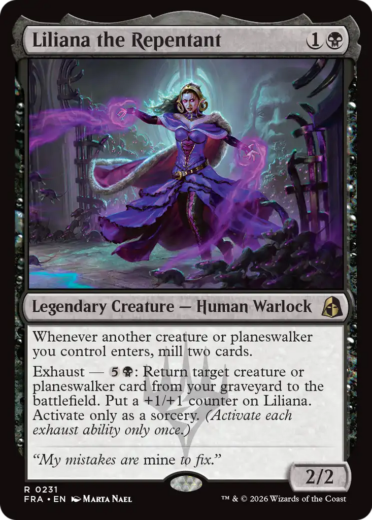 Liliana the Repentant [Reality Fracture]