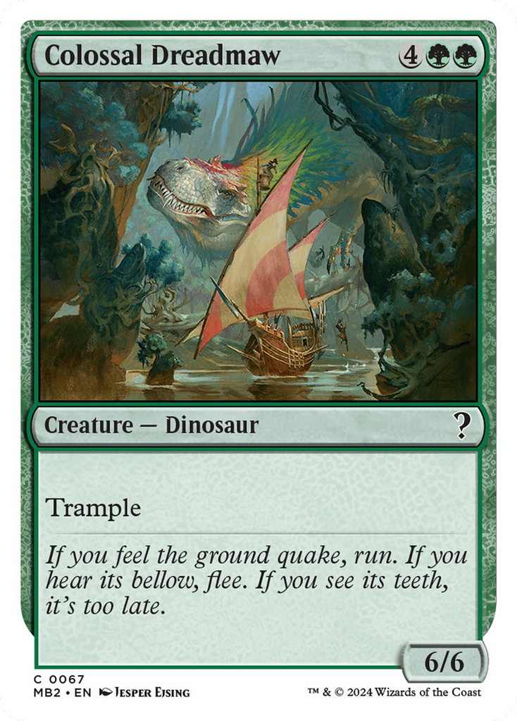 Colossal Dreadmaw (White Border) [Mystery Booster 2]