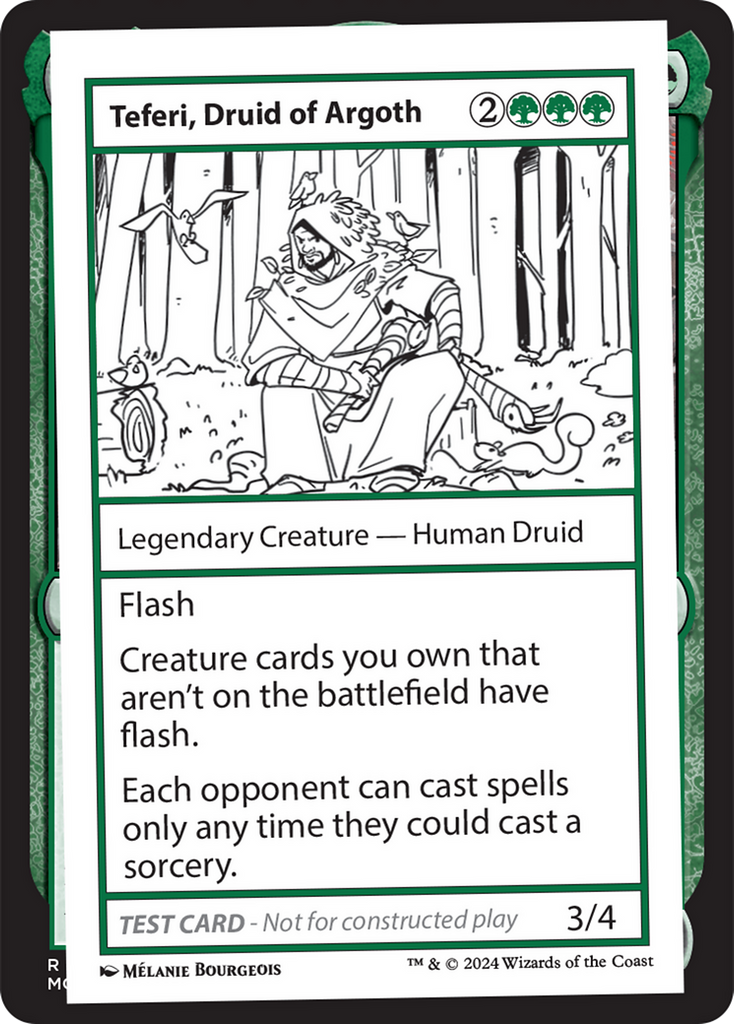 Teferi, Druid of Argoth [Mystery Booster 2 Playtest Cards]