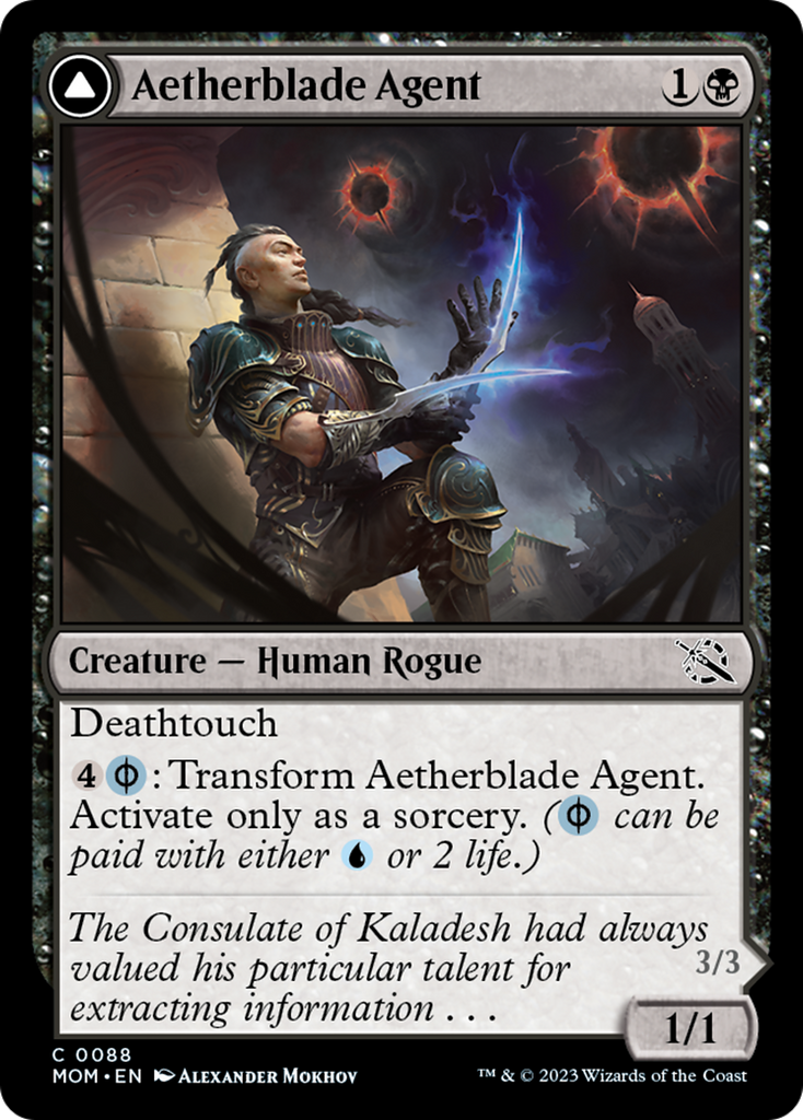 Aetherblade Agent // Gitaxian Mindstinger [March of the Machine]