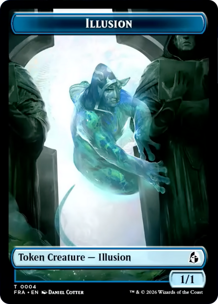 Illusion // Jace Double-Sided Token [Reality Fracture Tokens]