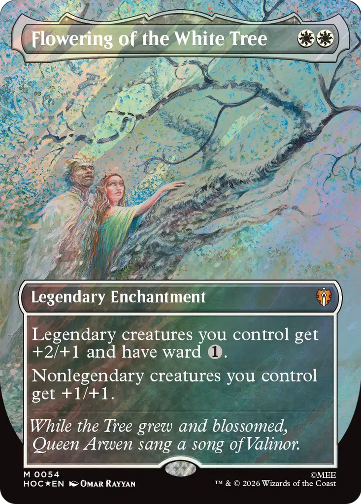 Flowering of the White Tree (Borderless) (Surge Foil) [The Hobbit: Eternal-Legal]