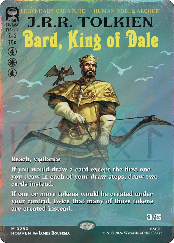 Bard, King of Dale (Borderless) (Surge Foil) [The Hobbit]