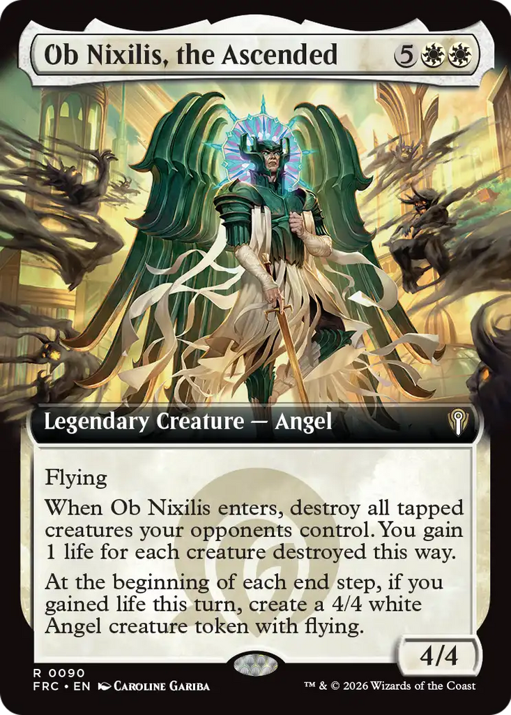 Ob Nixilis, the Ascended (Extended Art) [Reality Fracture Commander]