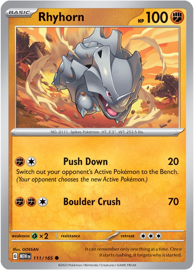 Rhyhorn (111/165) [Scarlet & Violet 151]