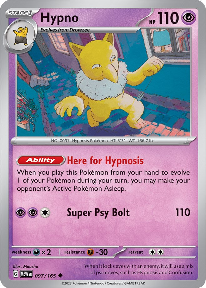 Hypno (097/165) [Scarlet & Violet 151]