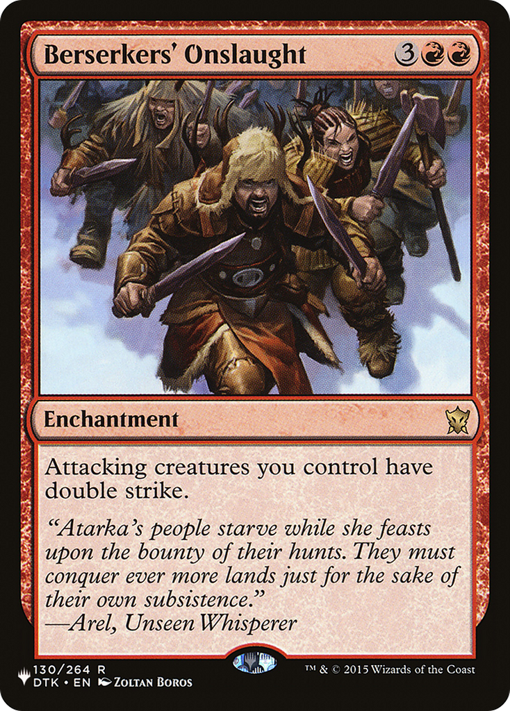 Berserkers' Onslaught [The List Reprints]