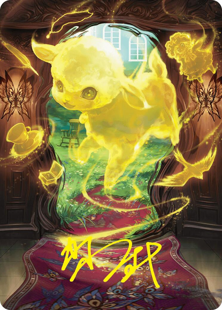 Enduring Innocence Art Card (Gold-Stamped Signature) [Duskmourn: House of Horror Art Series]