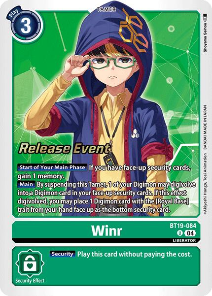 Winr [BT19-084] [Release Special Booster Ver.2.0 Pre-Release Cards]