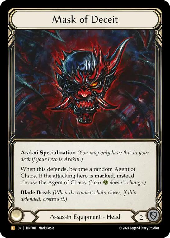 Mask of Deceit [HNT011] (The Hunted)  Rainbow Foil