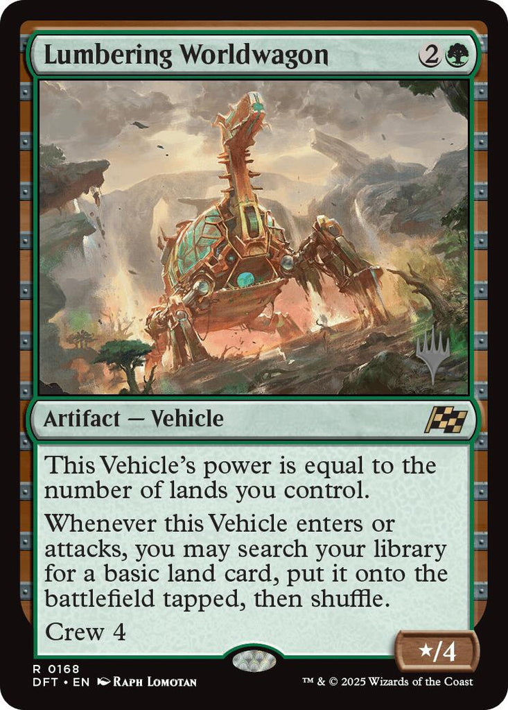 Lumbering Worldwagon (Promo Pack) [Aetherdrift Promos]