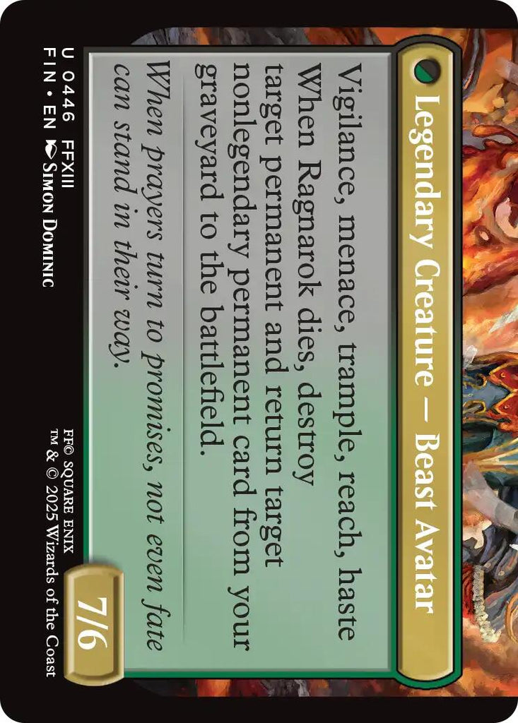 Fang, Fearless l'Cie (Extended Art) [FINAL FANTASY]