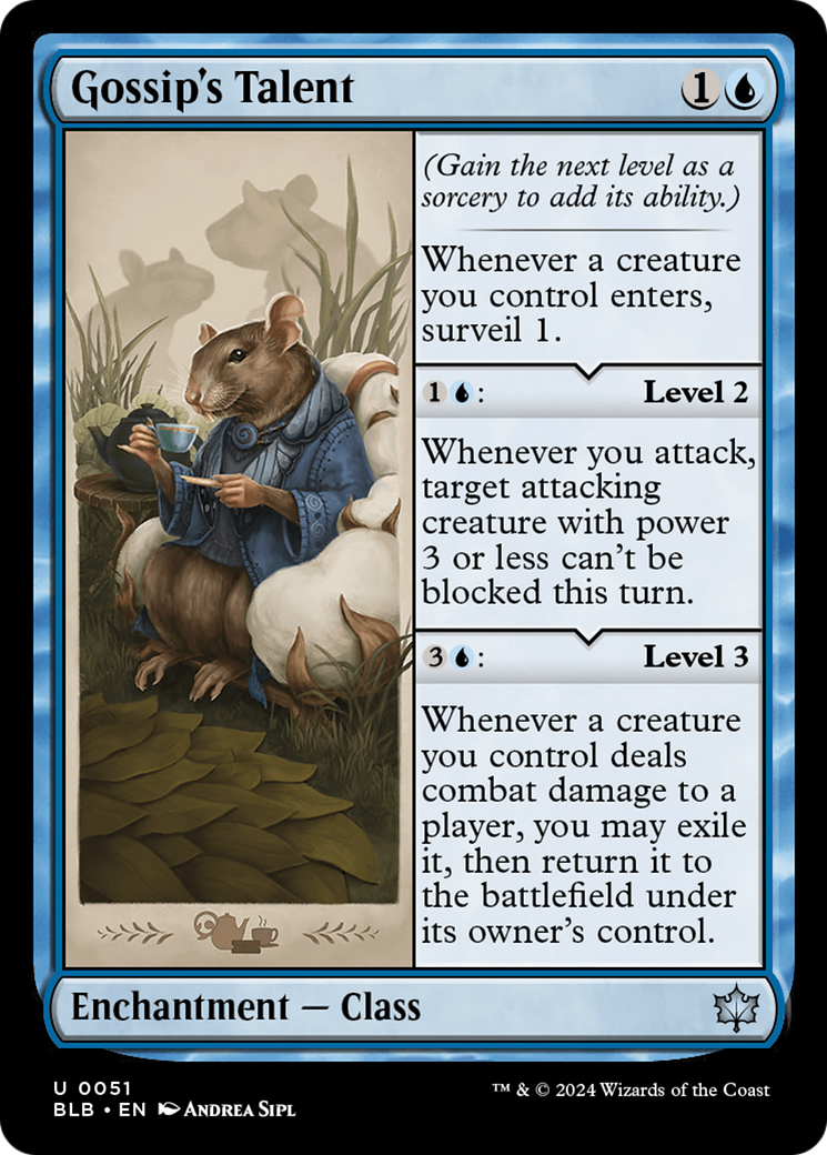 mtg bloomburrow talent cards Magic The Gathering - - Bandit's Bloomburrow (BLB) #180 Illustrated by Alix Branwyn Magic Every Bloomburrow Talent, Ranked -