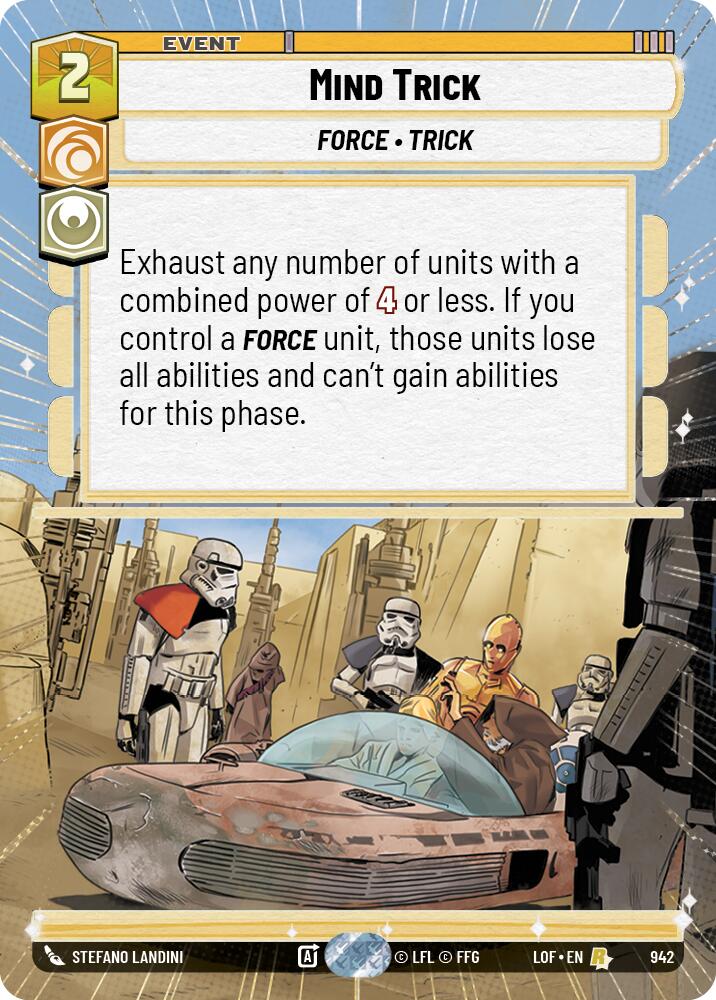 Mind Trick (942) (Hyperspace Foil) (942) [Legends of the Force]