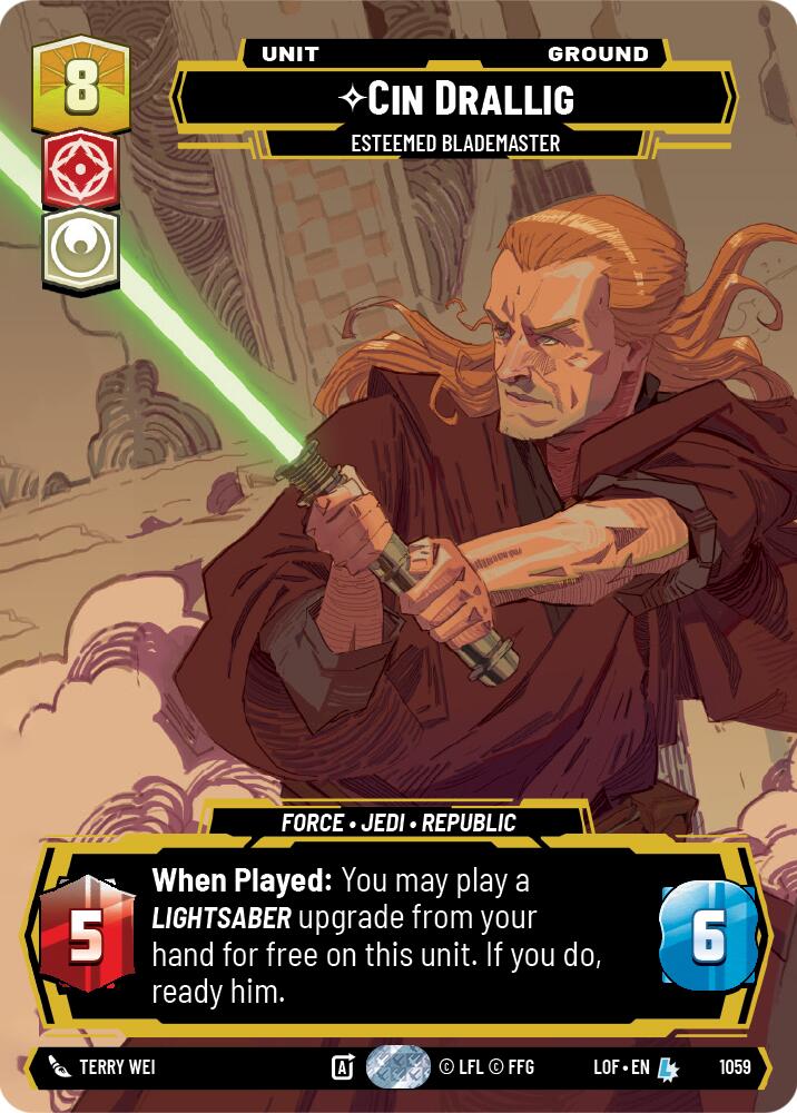Cin Drallig - Esteemed Blademaster (1059) (Prestige) (1059) [Legends of the Force]