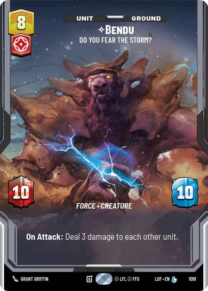 Bendu - Do You Fear the Storm? (1091) (Prestige Foil) (1091) [Legends of the Force]