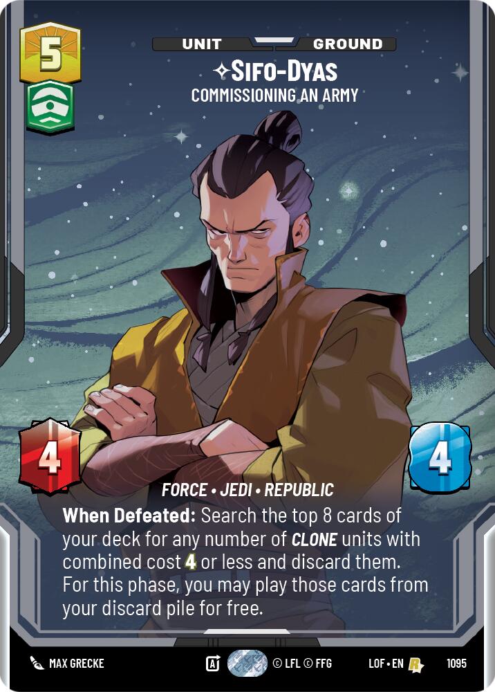 Sifo-Dyas - Commissioning An Army (1095) (Prestige Foil) (1095) [Legends of the Force]