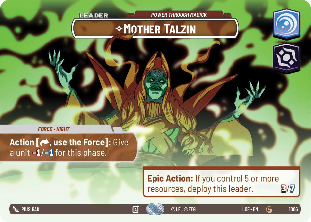 Mother Talzin - Power Through Magick (1006) (Showcase) (1006) [Legends of the Force]
