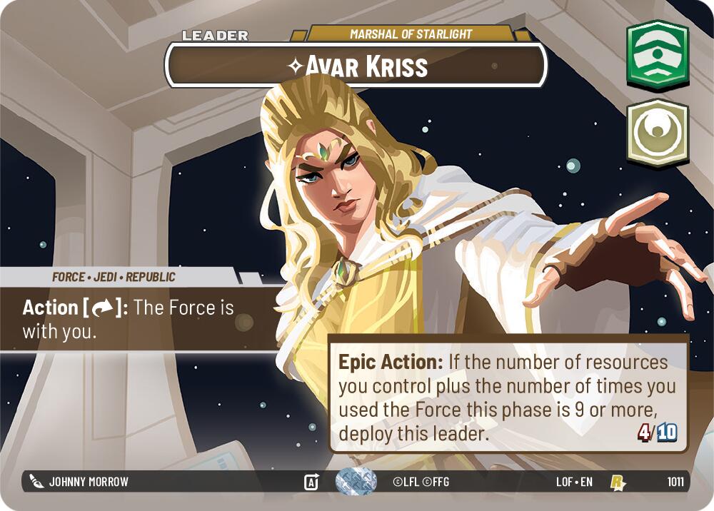 Avar Kriss - Marshal of Starlight (1011) (Showcase) (1011) [Legends of the Force]