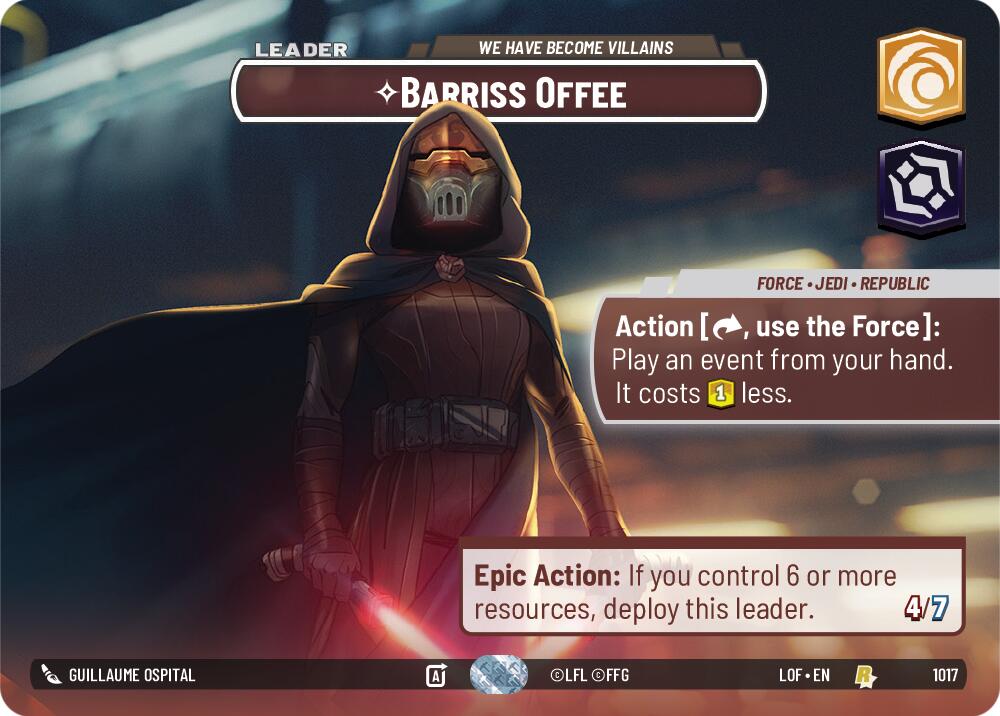 Barriss Offee - We Have Become Villains (1017) (Showcase) (1017) [Legends of the Force]