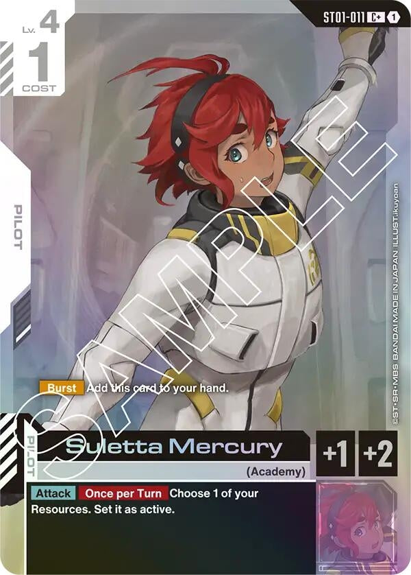 Image for Suletta Mercury (C+) (ST01-011) (ST01) - Gundam Card Game