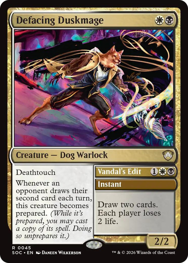 Defacing Duskmage [Secrets of Strixhaven Commander]