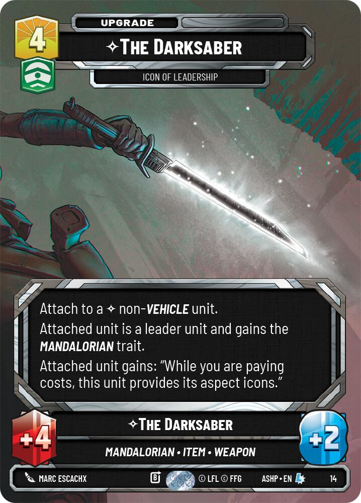 The Darksaber - Icon of Leadership (14) (14) [Ashes of the Empire Weekly Play Promos]