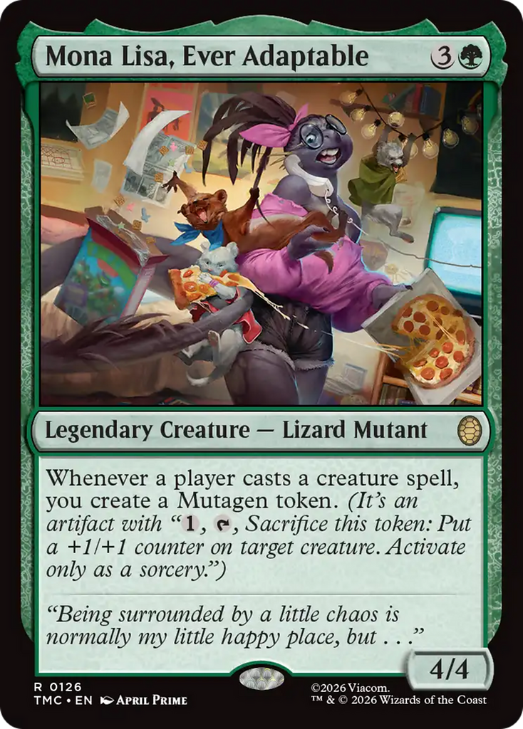 Mona Lisa, Ever Adaptable [Teenage Mutant Ninja Turtles Commander]