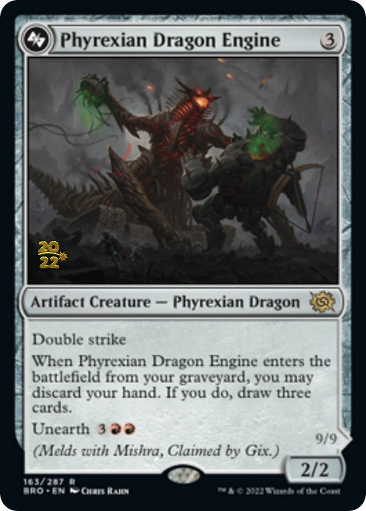 Phyrexian Dragon Engine [The Brothers' War Prerelease Promos]