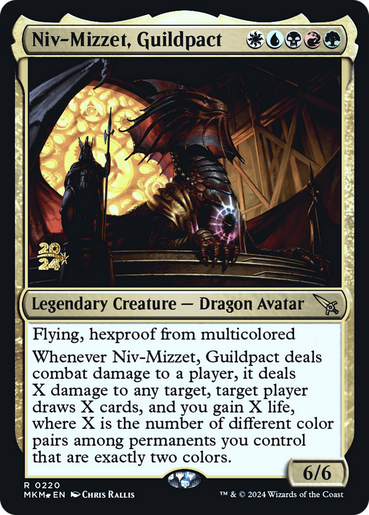 Niv-Mizzet, Guildpact [Murders at Karlov Manor Prerelease Promos]