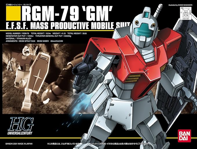 Gundam Model Kit: HGUC Mobile Suit Gundam- 1/144 #20 RGM-79