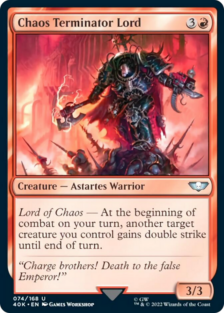 Chaos Terminator Lord (Surge Foil) [Warhammer 40,000]