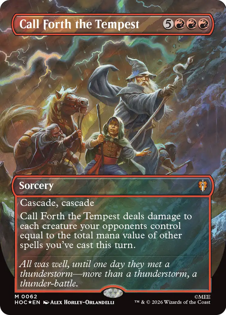Call Forth the Tempest (Borderless) (Surge Foil) [The Hobbit: Eternal-Legal]