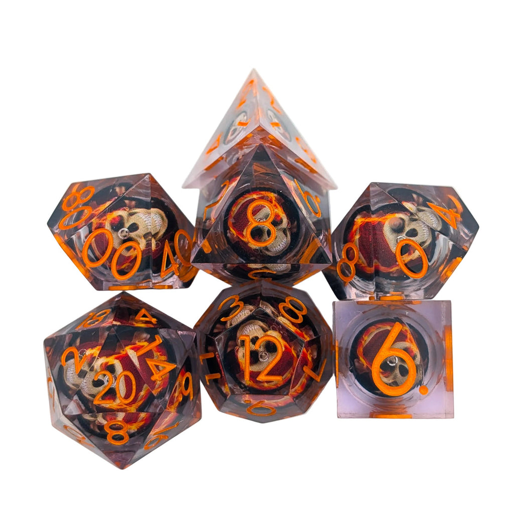 Skull Pirate Liquid Core Dice Set