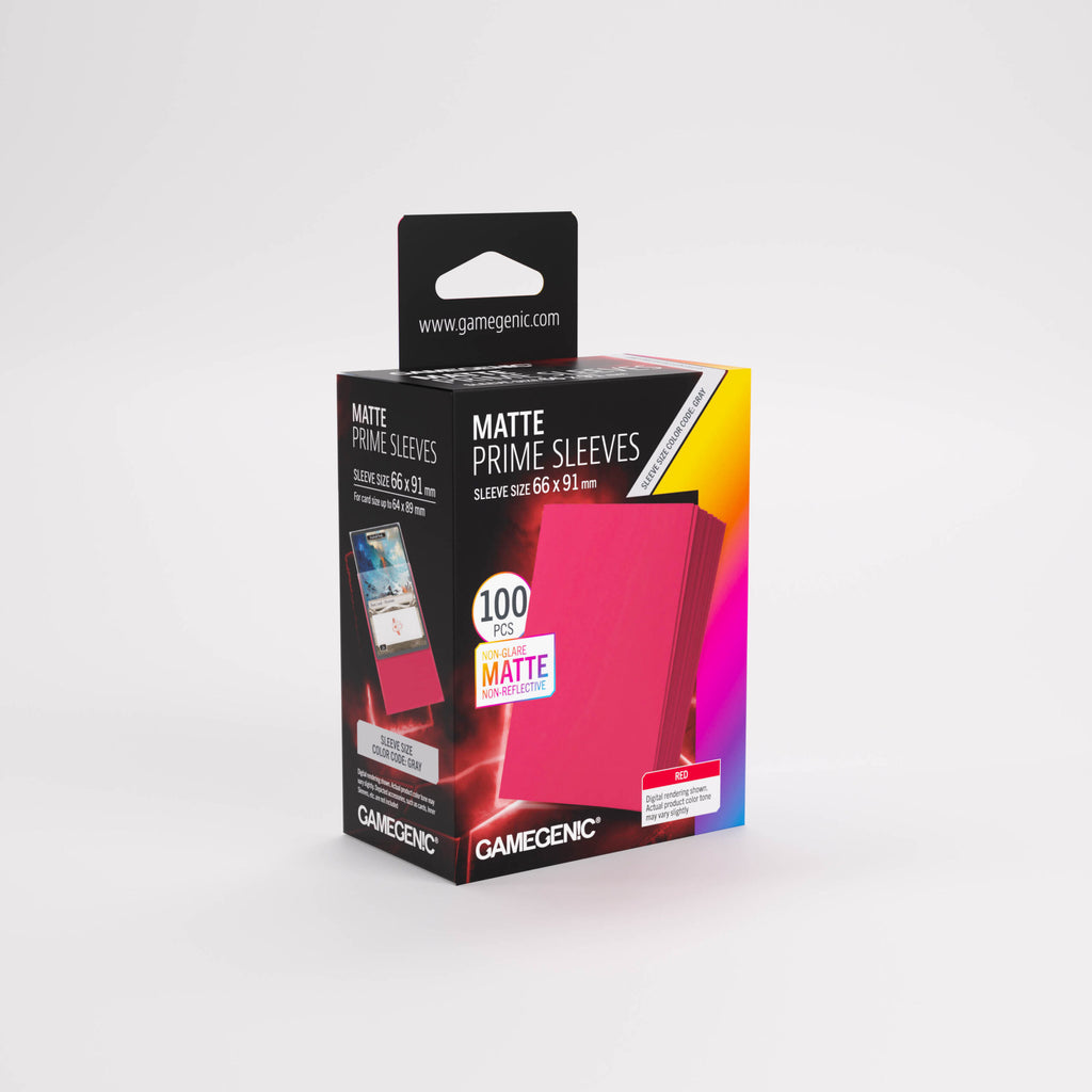 MATTE Prime Sleeves: Red