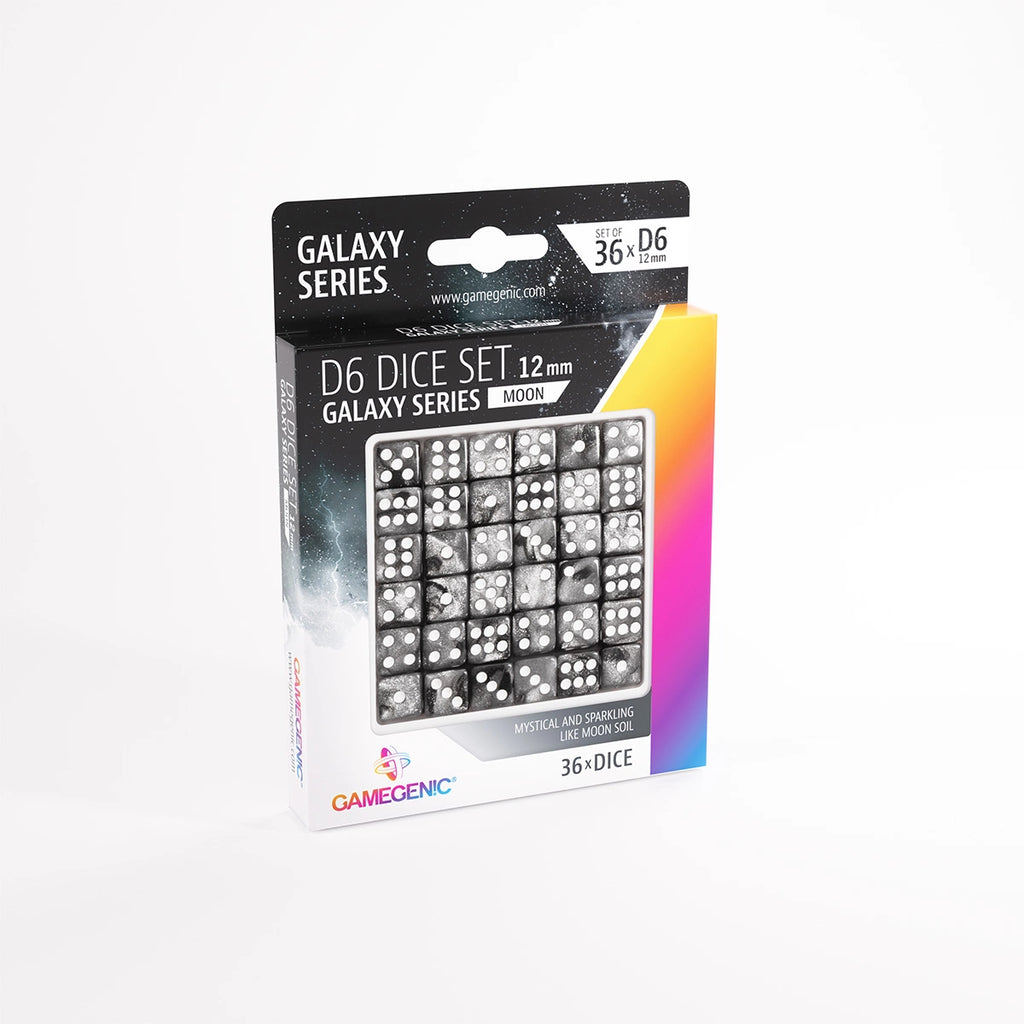 D6 DICE SET (set of 36)  GALAXY SERIES (Moon)