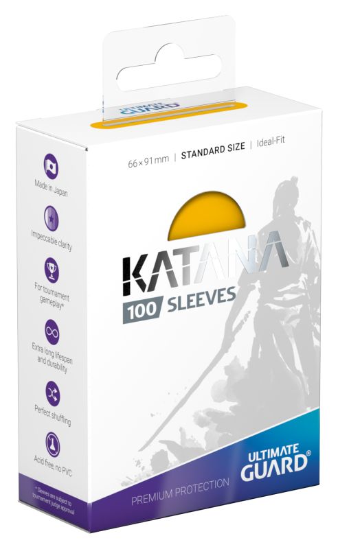 Katana Sleeves Standard Size- Yellow (100)