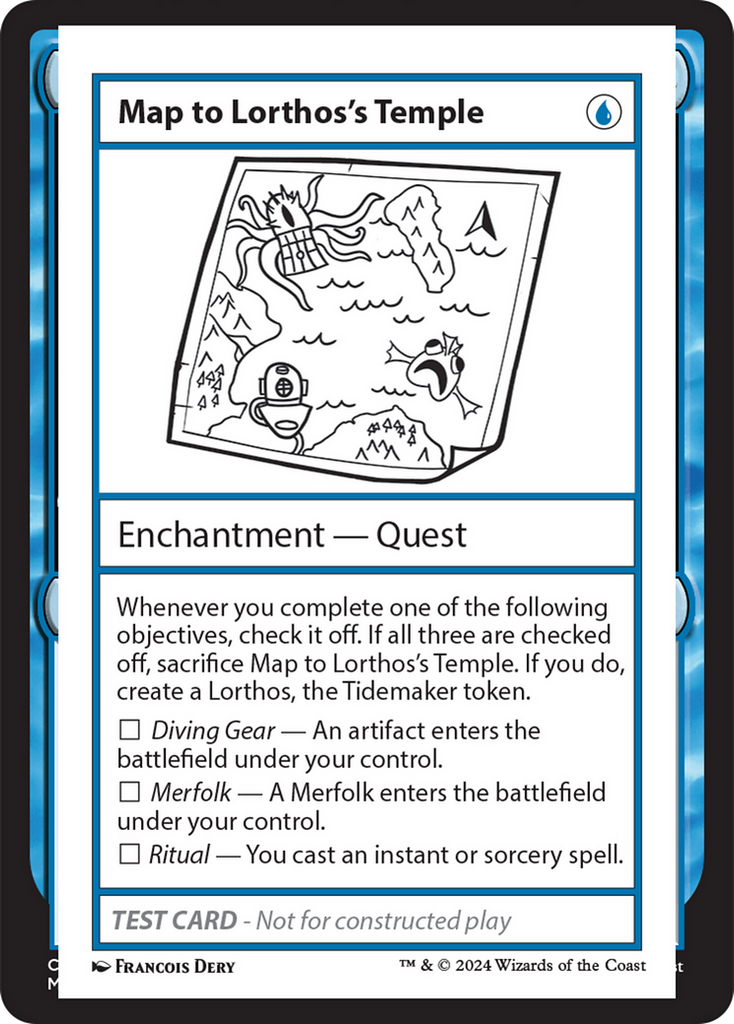 Map to Lorthos's Temple [Mystery Booster 2 Playtest Cards]