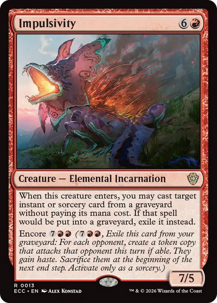 Impulsivity [Lorwyn Eclipsed Commander]