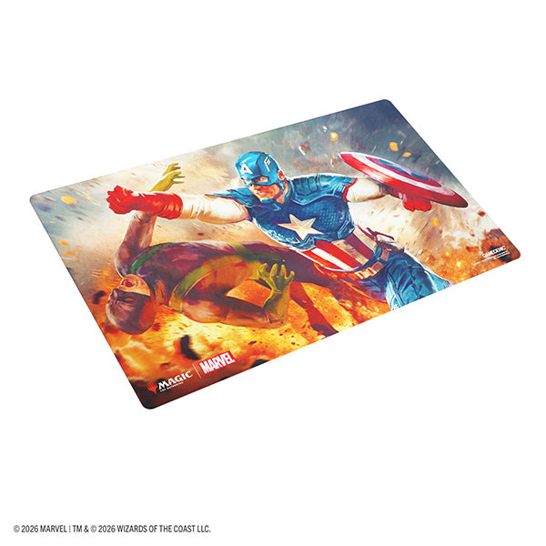 Playmat: MTG Prime- Marvel Super Heroes- Captain America, Super-Soldier