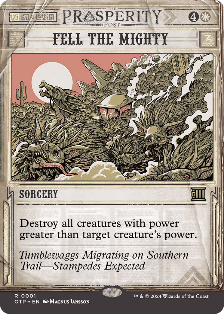 Fell the Mighty [Outlaws of Thunder Junction: Breaking News] – FIVE6 Gaming