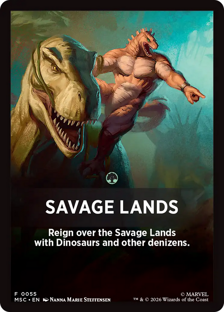 Savage Lands Theme Card [Marvel Super Heroes Commander]
